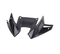 Luocute Ailes de Becquet Avant de Remplacement pour CB500 2024-2025, Aileron Avant Nu pour Motos Améliorant la stabilité de Conduite, Extension D'aile Aérodynamique (Motif en Fibre de Carbone)