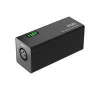 Luocute Alimentation Fantôme 48 V, Alimentée par Batterie Rechargeable Portable avec 10 Heures D'autonomie et Deux Connecteurs XLR pour Microphones à Condensateur, Studios