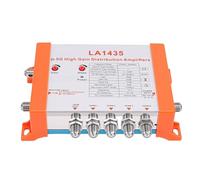 Luocute Amplificateur de Distribution à Gain élevé 35 DB, Amplificateur de Signal à 4 Voies avec Technologie de Cascade de Boucle IRS, pour Boîtiers de Télévision et de Télévision par (Prise UE)