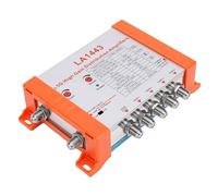 Luocute Amplificateur de Distribution Modulateur TV 4 Canaux, Amplificateur D'antenne TV à Gain élevé 45 DB avec Boucle IRS en Cascade et Filtre 5G LTE, pour Connexion de Plusieurs (Prise UE)