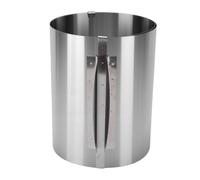 Luocute Anneau à Gâteau Réglable en Acier Inoxydable pour Gâteaux et | Anneau de Cuisson Réglable de 16 à 30 Cm de Diamètre, 20 Cm de Haut, Passe au Lave-vaisselle, Comprend 4 Grattoirs en Forme