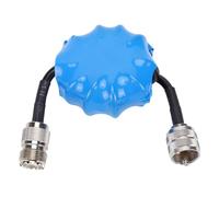 Luocute Anneaux Magnétiques D'étranglement à Ondes Courtes EM25, Bobine D'arrêt de Mode Commun Balun HF 1,8-30 MHz 1:1, avec Connecteur M Mâle à Femelle, pour Communication D'antenne