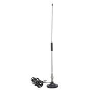 Luocute Antenne Radio CB à Gain de 3 DB avec Support Magnétique, Kit D'antenne Radio à Ondes Courtes 26-28 MHz pour Voitures, Camions et (Câble de 3 mètres / 9,84 pieds)