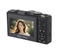 Luocute Appareil photo numérique 5K, 75 MP UHD 18x, zoom optique 7,6 cm, caméra de vlogging WiFi avec écran rabattable à 180 ° pour les créateurs de contenu vidéo photographique (noir)