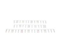 Luocute Autocollants Lumineux pour Touches de Piano, Guide de Notes de Piano Amovibles et Réutilisables en Silicone à 88 Touches avec Lueur dans l'obscurité, pour L'apprentissage des (COLOR)