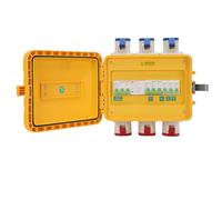 Luocute Boîte de Distribution D'énergie, Boîtier électrique Extérieur 16A avec 3 Prises Femelles CEE 3P et 3 Prises Femelles CEE 4P, étanche IP65 IP44, pour Jardin de Construction