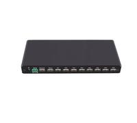 Luocute Boîte de Sélection AV Switcher 8 Entrées 1 Sortie, 4K 30 Hz | Prise en Charge Vidéo Composite L/R, Compatible avec les Signaux HD et le Contrôle du Clavier et de la Souris USB, pour le