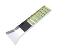 Luocute Boîte D'écluse Pliante de 50 Pouces 127 Cm, équipement Portatif D'extraction d'or en Alliage D'aluminium avec Ondulations Intégrées et Mousse de Mineur, pour la Prospection d'or