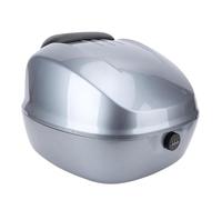Luocute Boîte Supérieure de Moto 33L, Coffre Arrière Verrouillable en ABS avec Doublure Amovible en PU, Résistant aux Intempéries, Léger pour Scooters, Vélos électriques (Gray)