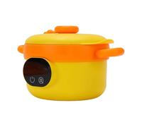 Luocute Bol Chauffe-plats électrique, Boîte à Déjeuner Isolée Rechargeable sans Fil de 470 Ml avec Conception Anti-fuite en Acier Inoxydable, pour Aliments pour Bébés, Bureau, Voyage, (ORANGE)