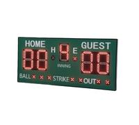 Luocute Bright-Ajustement du Tableau de Bord de Baseball électronique, Télécommande Multi-fonctionnale, Score de Softball à 5 Chiffres LED LED pour Le Basket-Ball, Le Softball, Le