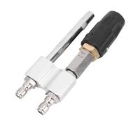 Luocute Bulle de Lavage Molle en Aval Réglable, Buse de Torsion 3-7 Gpm Roundette à Pression Réglable Longue Pointe de Télévision avec Connecteur Rapide de 1/4 de Pouce, Rondelle de