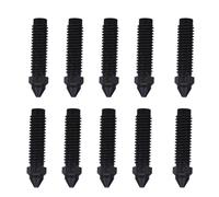 Luocute Buses en Acier trempé 10 Pièces, Kit de Buses Résistantes à L'usure Usinées CNC de 0,6 Mm avec Paroi Intérieure Brillante pour Imprimante 3D et Imprimantes F D M