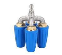 Luocute Buzzle de Lave-Glace de 4 en 1, Blue 360 ° Tournante 4000psi 1/4 Pouce Connecteur Rapide Rounomcheur Turbo-buse, adapté au Véhicule, Plancher