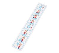 Luocute Calendrier Visuel d'apprentissage de la propreté, Tableau de Toilette étape par étape pour les Enfants, Guide de Support Visuel TSA avec Conception en PVC Imperméable Auto-adhésif, pour