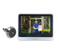 Luocute Caméra de Sonnette 1080P, Visionneuse Vidéo sans Fil avec écran Couleur de 4,3 Pouces avec Détection de Mouvement PIR et Contrôle par Application, pour Maison, Appartement,