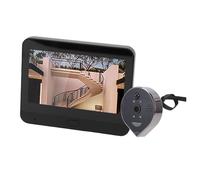 Luocute Caméra de Sonnette Judas Numérique Intelligente, écran LCD 4,3 Pouces, Angle de 3MP 160 ° avec Détection de Mouvement PIR et Audio Bidirectionnel, pour Maison, Appartement,