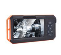 Luocute Caméra Endoscopique à Double Objectif avec Lumière, écran IPS de 5 Pouces 1080P HD 7,9 Mm, Caméra D'inspection de Tuyaux étanche IP67 avec Semi-Câble de 16,4 Pieds, Câble