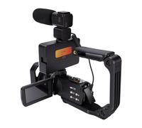 Luocute Caméscope Vidéo 8K, WiFi 96MP pour Le Vlogging | Zoom Numérique 18X, Anti-tremblement 6 Axes, Télécommande, Webcam USB, écran Tactile, Lumière D'appoint, Microphone Inclus