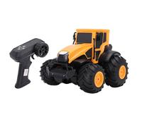 Luocute Camion de Ferme télécommandé 2,4 G, échelle 1/14, 4 Roues Motrices, Tout Terrain, Eau et Terre, Voiture de Cascade Télécommandée, Véhicule Tout-Terrain Amphibie avec Démonstration (Orange)