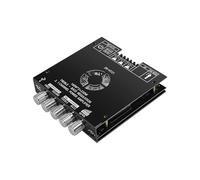 Luocute Carte Amplificateur BT 5.0, Module D'amplificateur Audio 2.1 Canaux 160 W X 2 220 W, Puce HiFi TDA7498E, avec Entrée USB AUX et Ventilateur Silencieux avec TDA7498E, pour (ZK-HT21)