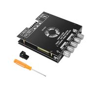 Luocute Carte Amplificateur TDA7498E BT, Module D'amplificateur de Puissance Audio de Caisson de Basses 2.1 Canaux 160 W X 2 220 W avec Ventilateur Silencieux de qualité Sonore HiFi, pour (ZK-HT21)