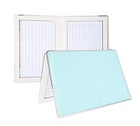 Luocute Carte de Couleur de Gel à Ongles à 160 Emplacements, Livre de Tableaux D'affichage de Vernis à Ongles Réutilisable sans Besoin de Colle, pour Salon D'art et Bricolage à Domicile (BLUE)