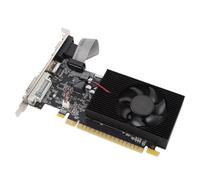 Luocute Carte Graphique 4 Go DDR3 128 Bits, Ventilateur Silencieux, Prise en Charge de Deux écrans, Boîtier ATX Peu Encombrant, Matériau GF108 40 Nm, Compatible avec Les Interfaces