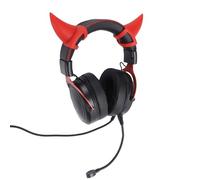 Luocute Casque de Jeu, Casque Filaire PC RVB avec Réduction du Bruit Lumineux sur L'oreille avec Micro, Pilotes 50 Mm (Noir Rouge)