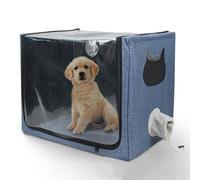 Luocute Chambre D'oxygène pour Animaux de Compagnie, 25 Pouces de Chambre à L'oxygène Pliant Protable Nébulisé pour Chiens, Incubateur de Chiot, Boîte D'atomisation en PVC en Tissu