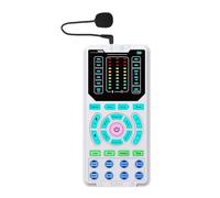 Luocute Changeur de Voix Portable avec Microphone pour Casque, 15 Modes Vocaux, Machine à Effets Sonores avec Réduction du Bruit et Indicateurs LED, pour Ordinateurs Portables, Jeux en