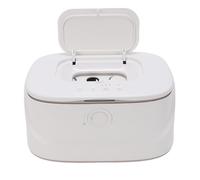 Luocute Chauffe-lingettes pour bébé, Chauffe-lingettes USB de Grande capacité à Chauffage Rapide avec Veilleuse et Couvercle Rabattable scellé, Blanc