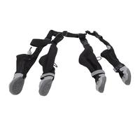 Luocute Chaussons à Bretelles pour Chien, Pantalon Anti-saleté avec Chaussures pour Petits Chiens, Protections Imperméables pour la Marche en Plein Air et Les Griffes avec Sangle (2:S)