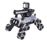Luocute Chien Robot Cascadeur à 8 Roues, Voiture Télécommandée 2,4 GHz avec Effet de Lumière LED Musical et Lanceurs de Projectiles pour Enfants Garçons Filles âgés de 3 à 12 Ans,