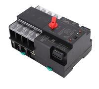 Luocute Commutateur de Transfert Automatique à Double Puissance, 4P 100 A ATS avec Commutation Milliseconde pour Générateur Domestique, Solaire, Alimentation RV, Montage sur Rail DIN,