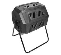 Luocute Composteur Extérieur, 160 L de Grande capacité Borne de Gobelet de Compost Rotatif Extérieur pour la Cuisine du Jardin et Les Déchets de Cour, Bac à Compost à Compostage,