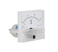 Luocute Compteur Analogique DC 85C1, Voltmètre de Courant de Précision 2,5 pour Mesurer 0-30A 0-30V, avec Faible Consommation, Lecture Facile, Boîtier en Plastique pour Expériences (Mesure de