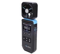 Luocute Compteur de Vitesse du Vent avec Ventilateur, Seuils Réglables, écran Couleur de 2,0 Pouces, Batterie Rechargeable, Anémomètre Numérique pour la Prise de Vue en Extérieur, CVC,