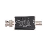 Luocute Compteur SWR, Rapport D'onde Stationnaire 10 W avec 6 Indicateurs LED pour Test D'ondes Courtes 1-30 MHz, Interface BNC, Alimentation RF Légère, Installation Facile