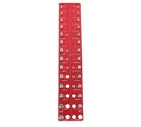 Luocute Contrôleur de Fil, Double écrou du Système 28 et Contrôleur de Fil de Boulon 12 Standard et Métal Fort de Protable de Panneau Standard Métrique utilisé Généralement Métrique de (rouge)