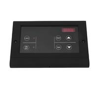 Luocute Contrôleur de Température de Sauna, Panneau Numérique avec Boîtier de Commande séparé pour Chauffe-Eau de Sauna 3-27 KW, Coque ABS à Montage Mural, Plage 35-110 ℃ (Black)