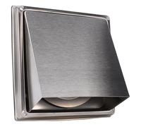 Luocute Couvercle D'aération de Sèche-linge assemblé, Couvercle D'aération D'échappement en Acier Inoxydable avec Maille Amovible et Joint d'étanchéité, pour Salle (Buse conique étendue 100 200