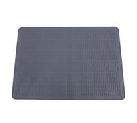 Luocute Couvercle Supérieur de Cuisinière en Silicone, Couvercle de Cuisinière électrique Antidérapant à Isolation Thermique avec Tapis de Séchage de Vaisselle Polyvalent pour la (gris foncé)