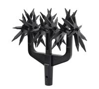 Luocute Cultivateur Rotatif de Jardin, Scarificateur de Sol Manuel en Plastique ABS avec Conception Détachable 2 en 1 et Longues Pointes, pour Ameublir Le Sol, Réensemencement d'herbe,