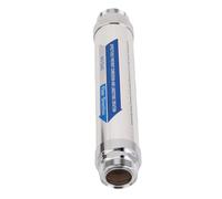 Luocute Descaler D'Eau en Acier Inoxydable, Pas de Système D'assouplissant à Eau Magnétique de Sel Compact pour le Réchauffeur Solaire de Lave-vaisse (1/2 pouce (DN15))