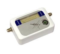 Luocute Détecteur de Signal TV Numérique, Compteur de Signal Satellite | Interface Coaxiale avec Rétroéclairage, Boussole Intégrée, Compatible DVB T, alimenté par Batterie 9 V, Boîtier ABS Portable