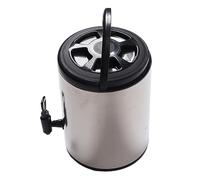 Luocute Distributeur de Boissons Isotherme en Acier Inoxydable, Distributeur de Boissons Chaudes et Froides Double Couche de 8 L pour café, thé, Lait avec Robinet, Distributeur de