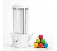 Luocute Distributeur de Bonbons, Distributeur de Noix de Bonbons à 3 Compartiments avec Sélection Rotative à 360 Degrés et Couvercle à Visser, pour, Cacahuètes, Sucettes et