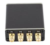 Luocute Distributeur D'isolation RF Actif, Répartiteur RF 100 KHz à 300 MHz pour Source de Signal SDR GPSDO, avec 1 Entrée 4 Canaux de Sortie, Batterie 600 MAh pour Antennes Radio,