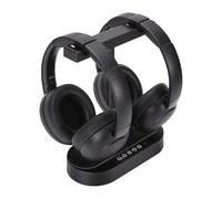 Luocute Double Casque sans Fil TV, Transmission 5.4 2,4 GHz, Faible Latence, 40 Ms, 40 Heures de Lecture, Coussinets d'oreille Confortables, avec Base de Chargement de L'émetteur, pour